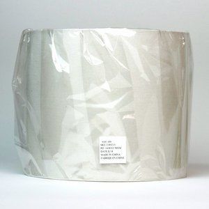 West Elm Small Classic Drum Lamp Shade Off-white Linen 10" Diameter--NEW/UNOPEN